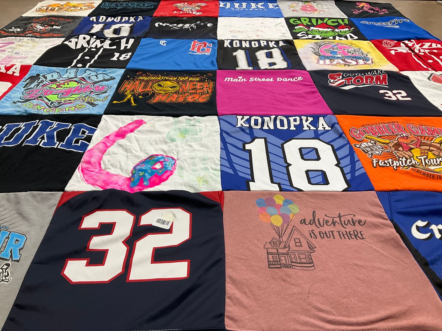 T-shirt quilt featuring kobonpka, southwest storm by Erica from NC