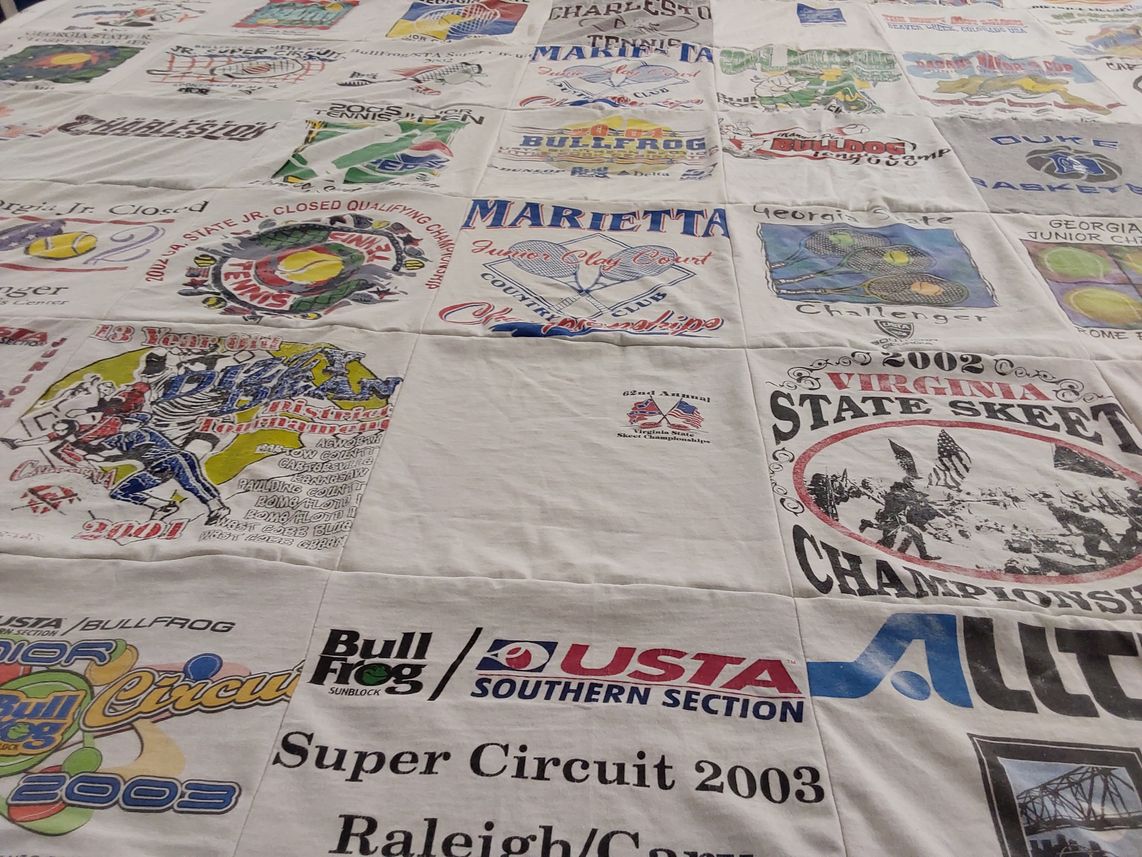 T-shirt quilt from georgia state university by Tracey from GA