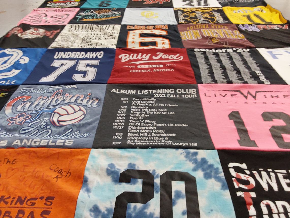 T-shirt quilt from arizona state university by Michelle from AZ
