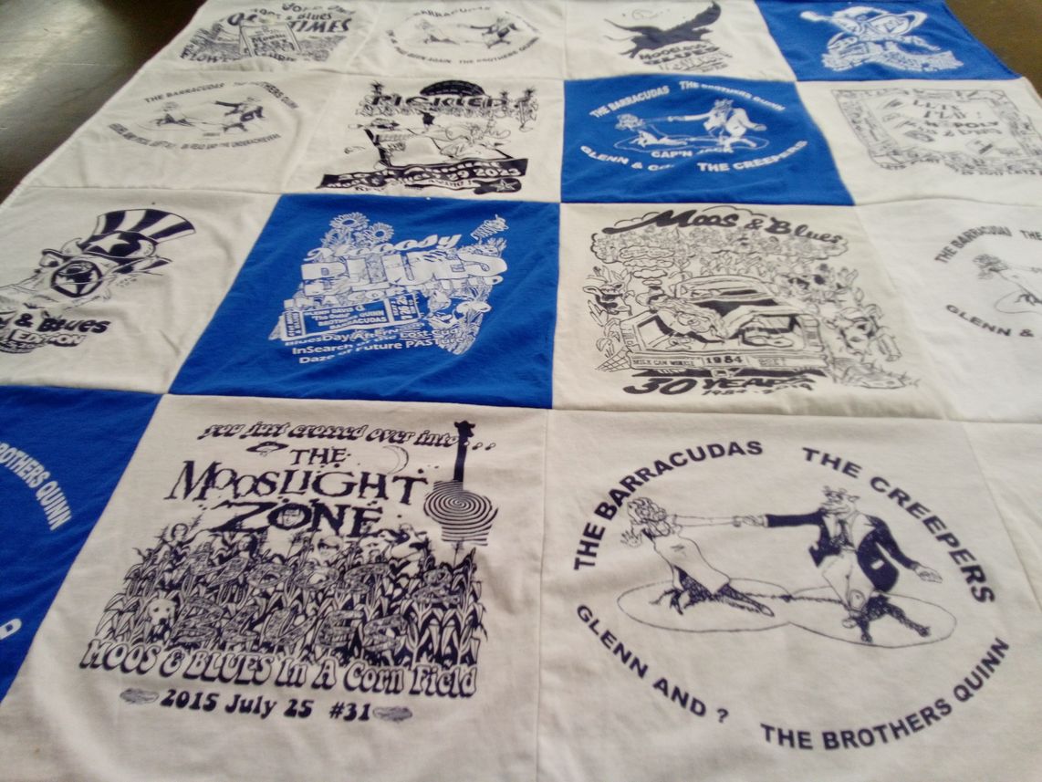 T-shirt quilt with music, events themes by Colin from IL