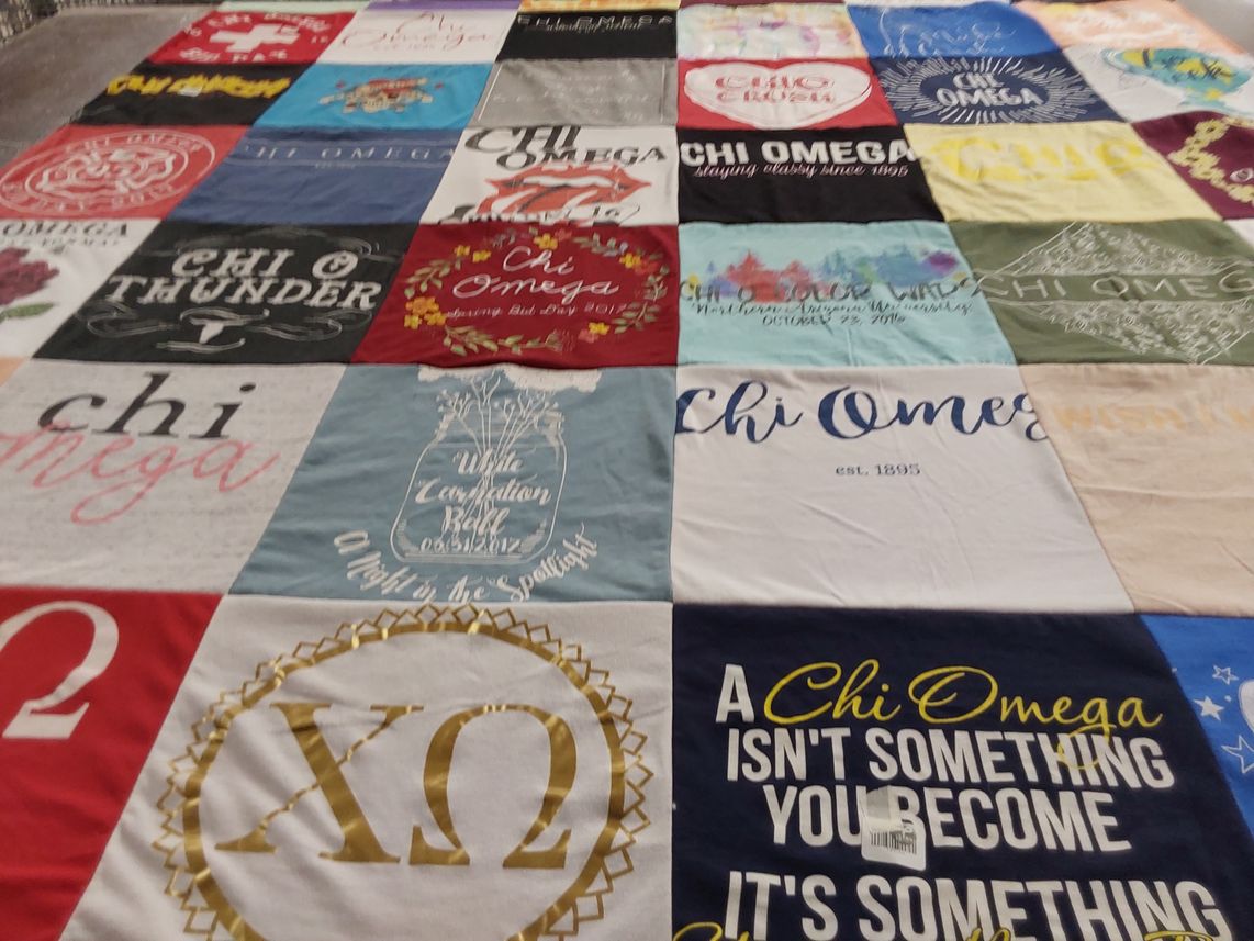 T-shirt quilt from montana state university by Sabrina from OH