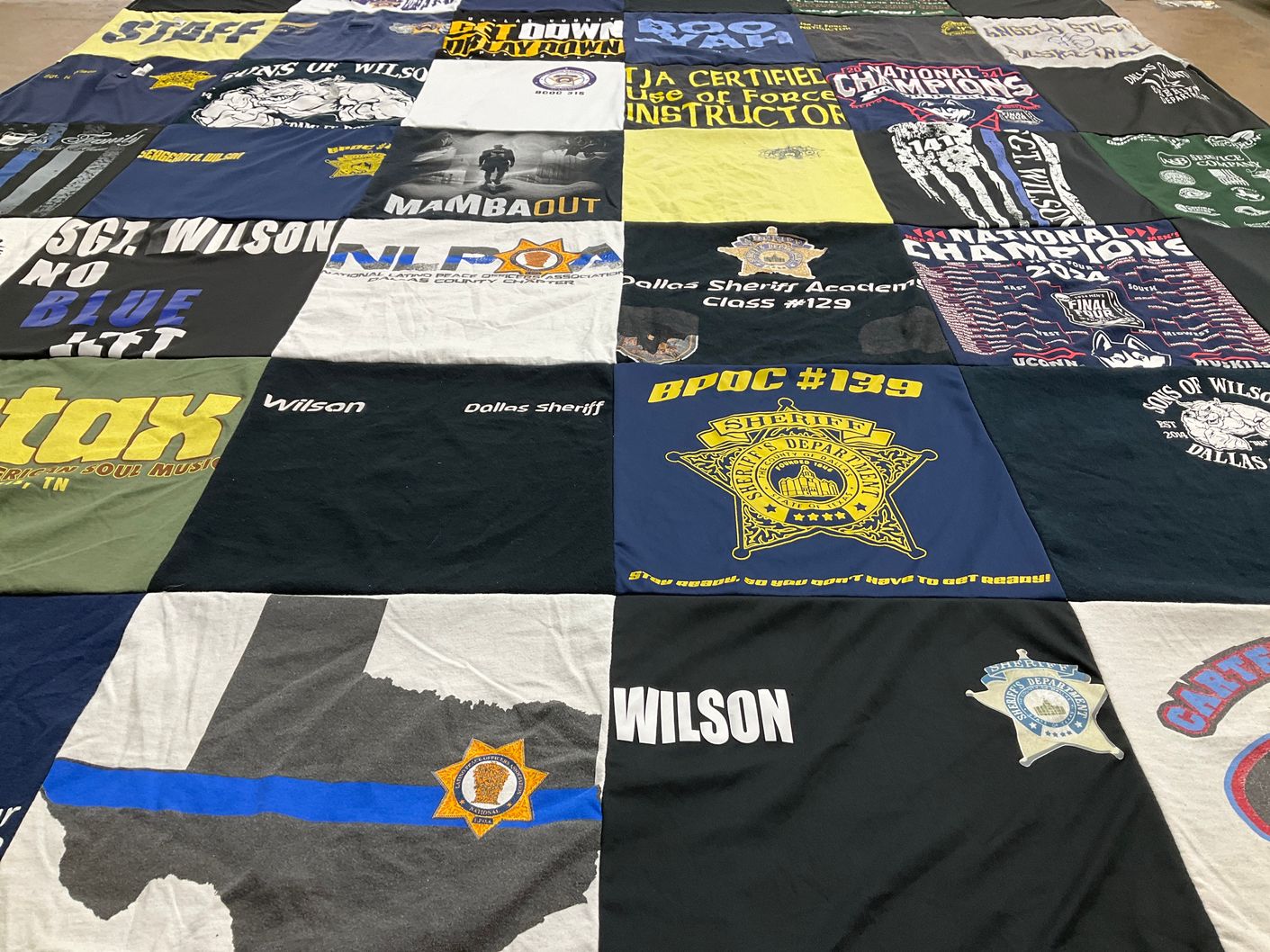 T-shirt quilt from university of connecticut by Nathan V. from TX