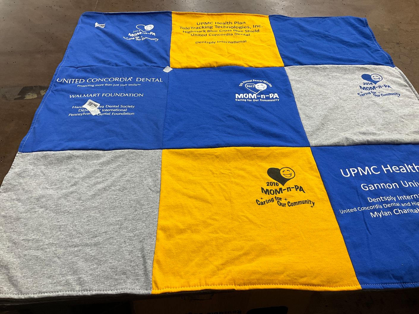 T-shirt quilt from gannon university by Linda from PA