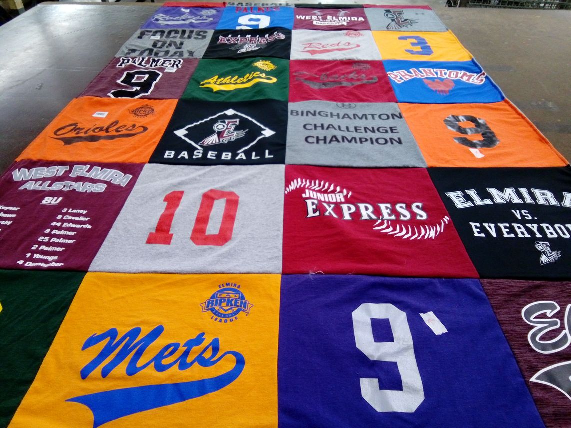 T-shirt quilt featuring west elmira allstars, elmira express by Sara from NY