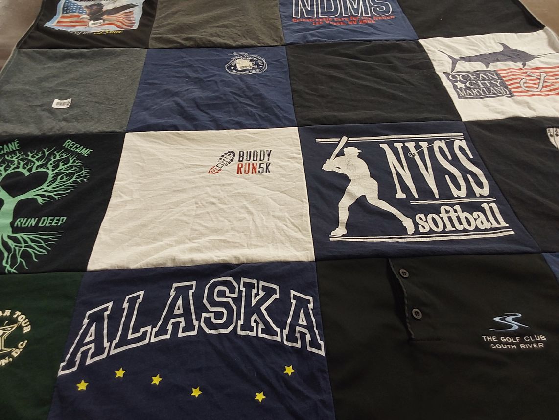 T-shirt quilt featuring nvss softball by Diane from AZ