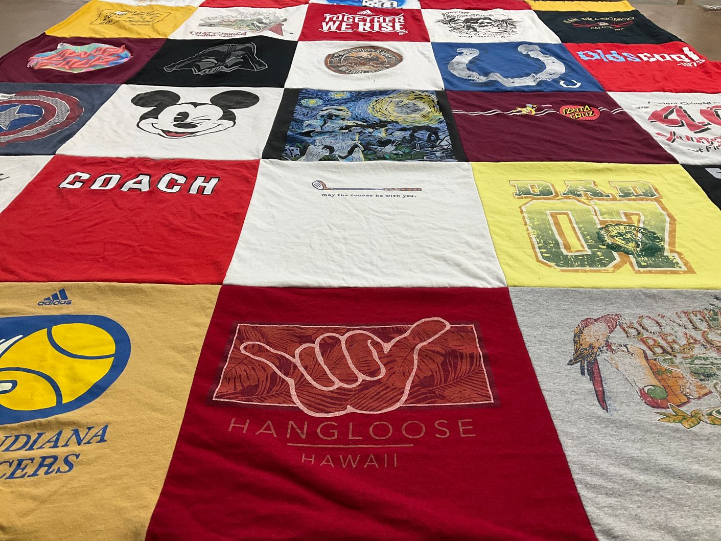 T-shirt quilt from indiana university by JAMIE from AZ