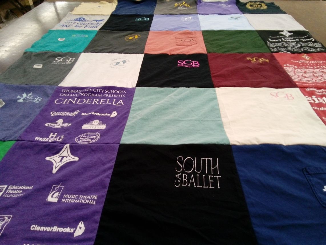 T-shirt quilt featuring south ga ballet by Julia from GA