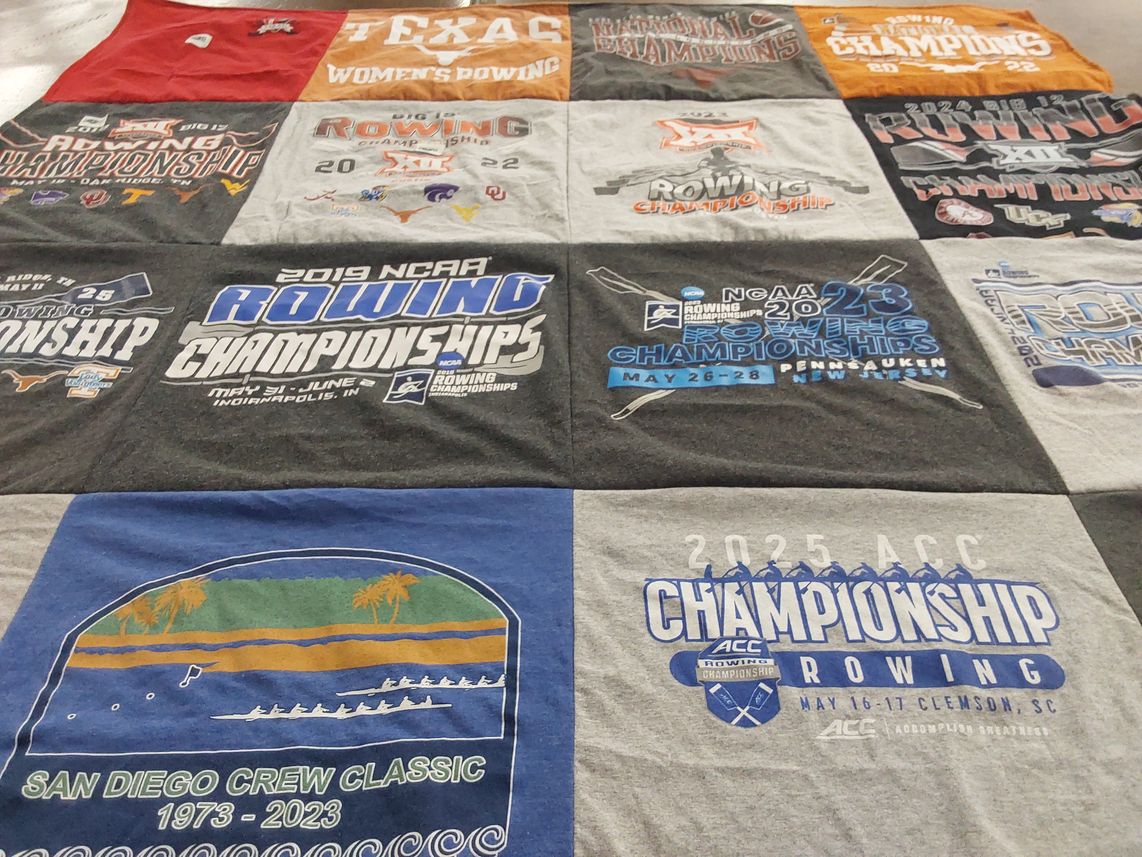 T-shirt quilt from university of texas by Darrell from TX