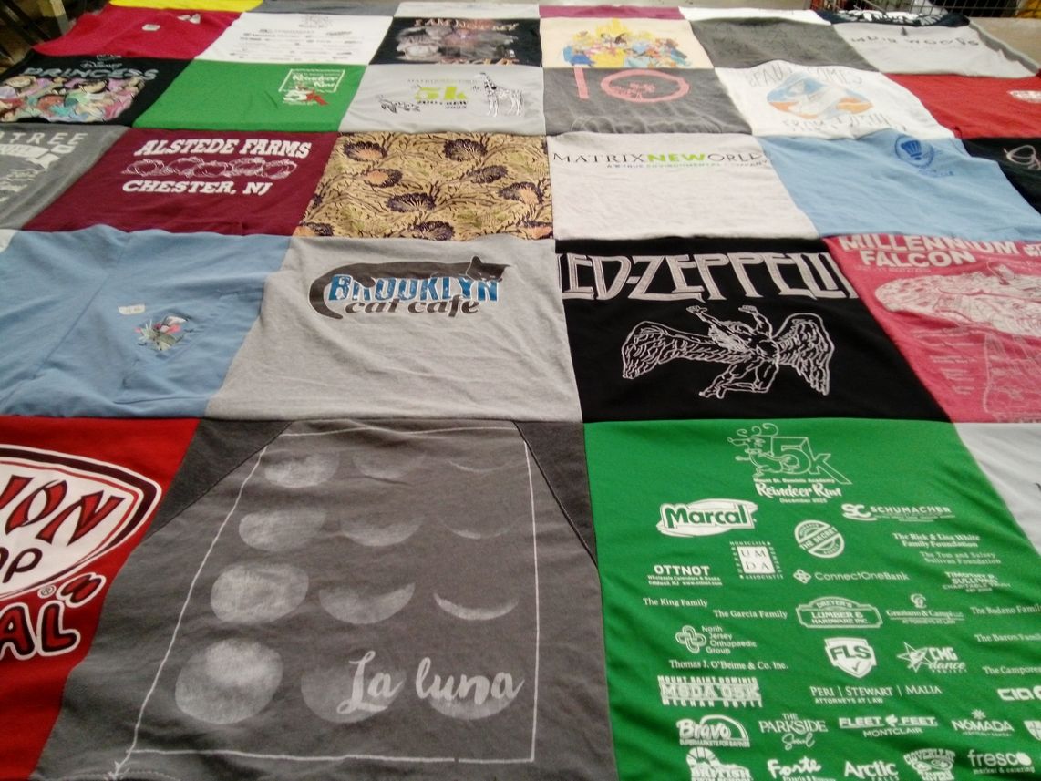 T-shirt quilt from horace mann school by Karly from NJ