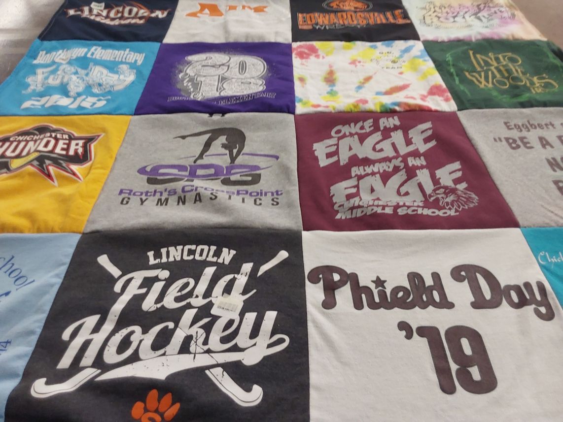 T-shirt quilt featuring lincoln field hockey, chichester thunder by Elizabeth from IL