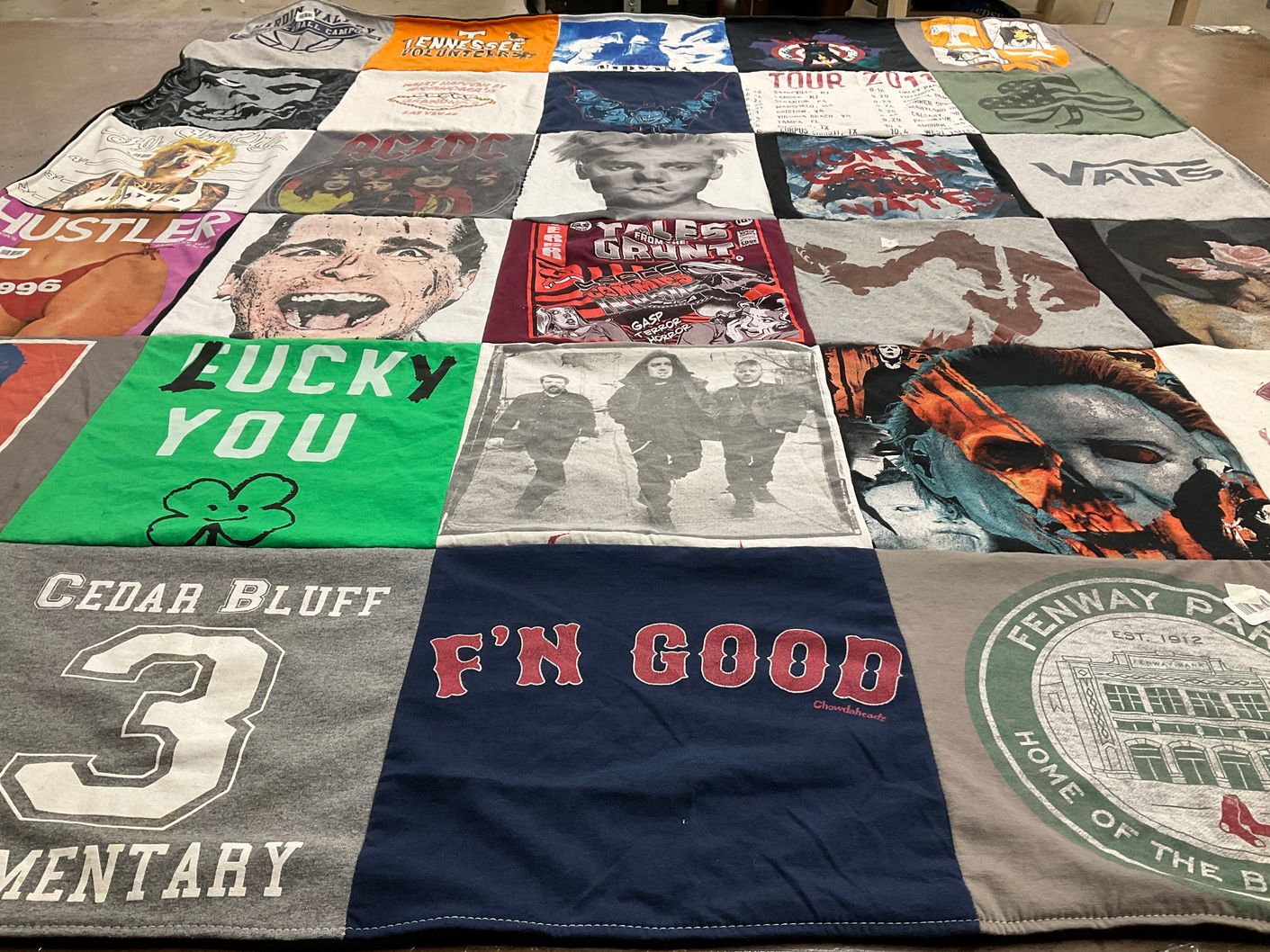 T-shirt quilt featuring boston red sox by Michelle from TN