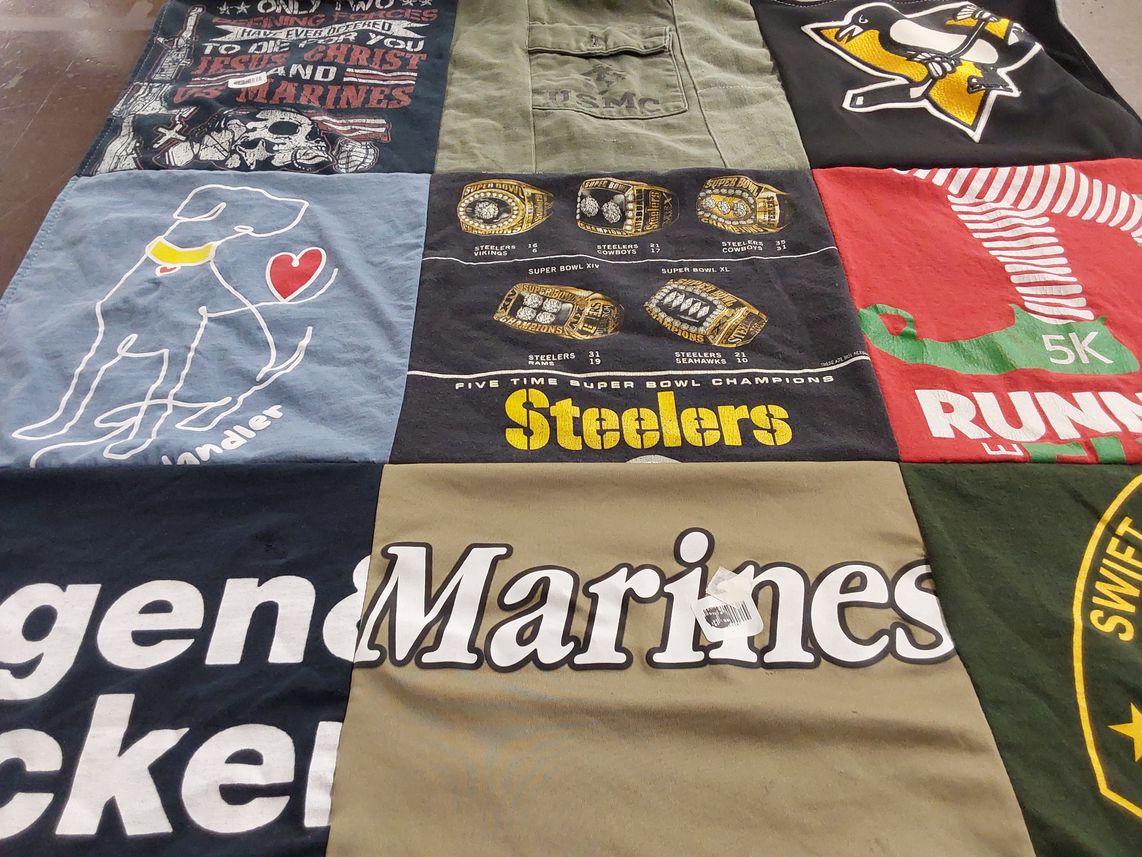 T-shirt quilt featuring pittsburgh steelers by Barbara from NC