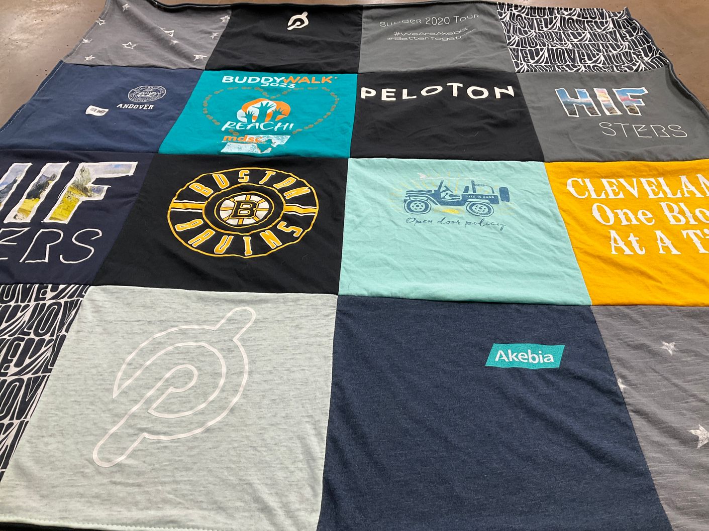 T-shirt quilt featuring boston bruins by Whitney from MA