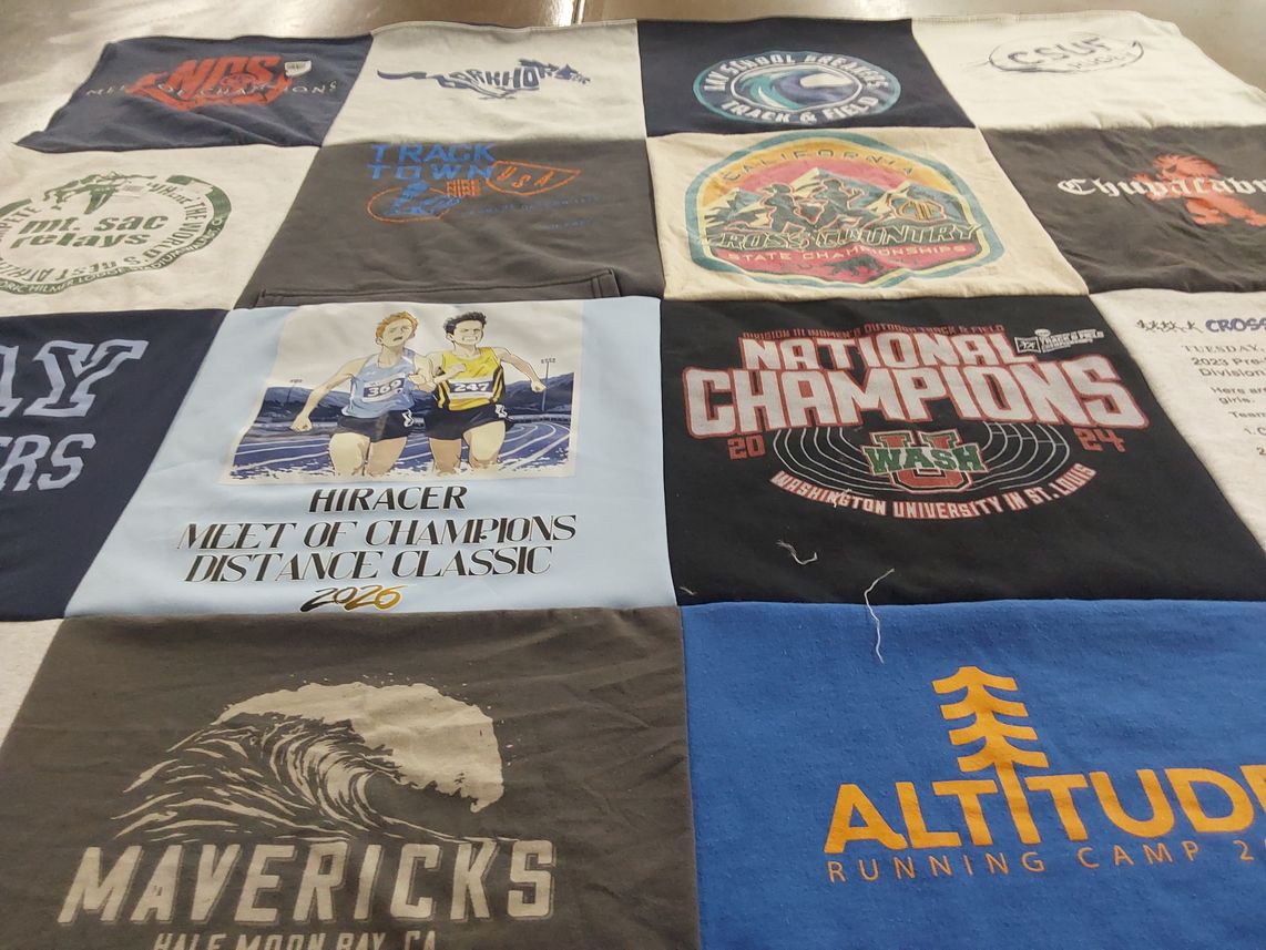 T-shirt quilt from washington university in st. louis by Shaunna from CA