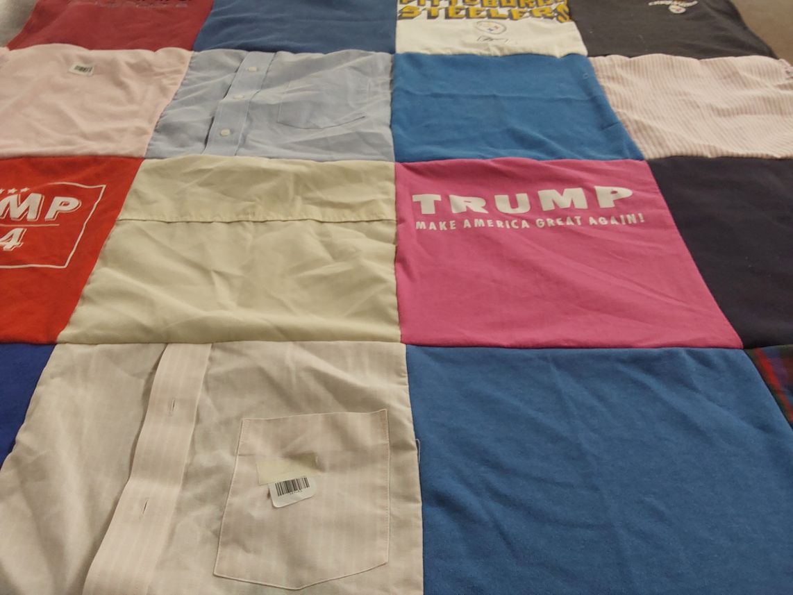 T-shirt quilt featuring pittsburgh steelers by Carol from PA