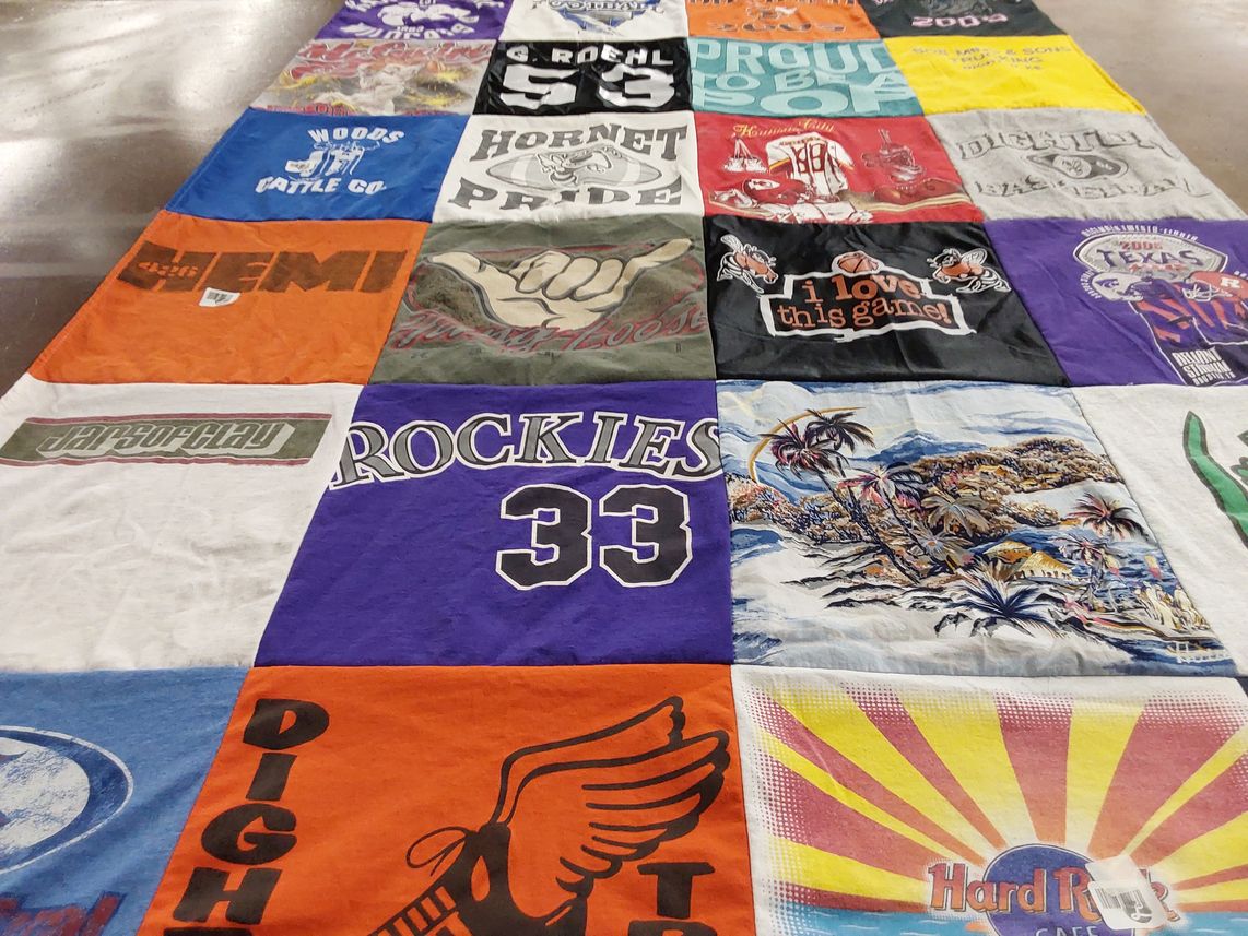 T-shirt quilt by Kathryn from KS