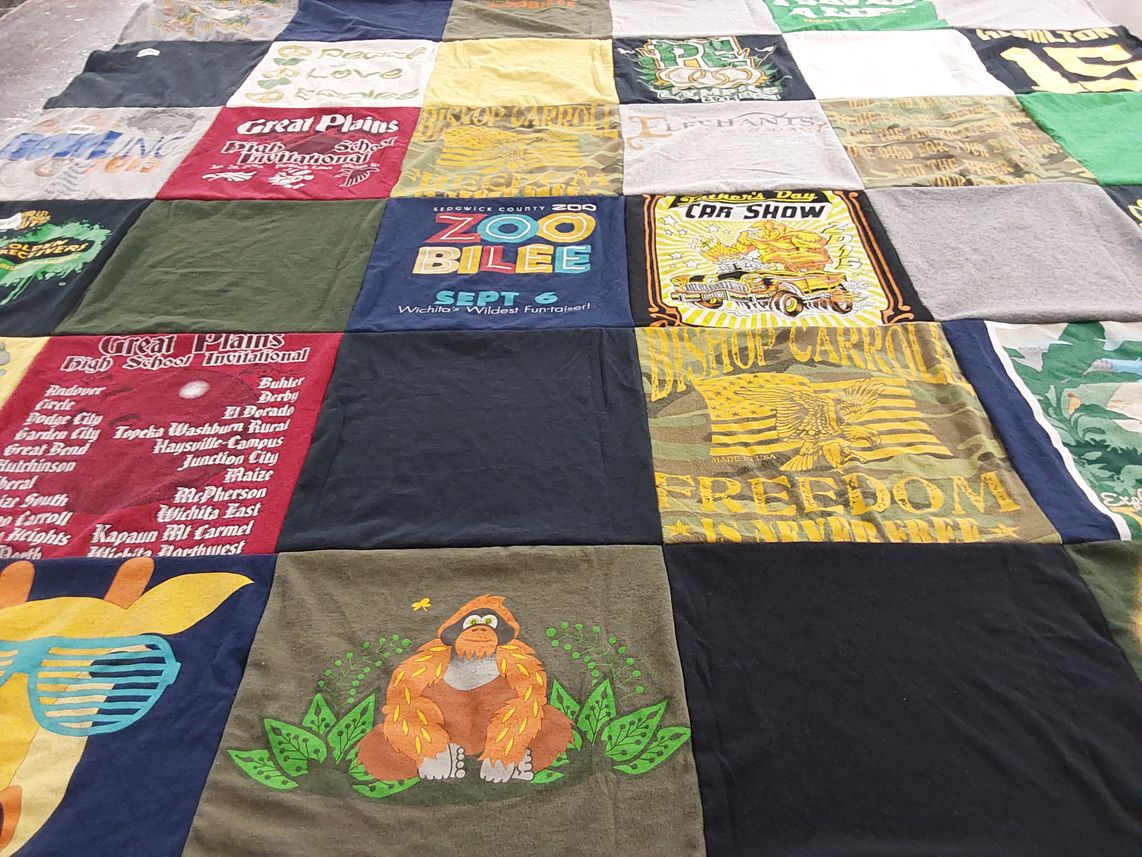 T-shirt quilt from great plains high school by JACQUELYN L from KS