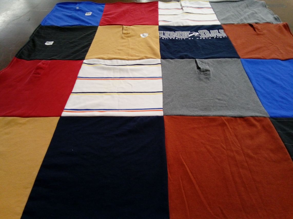 T-shirt quilt from university of north florida by Danielle from FL