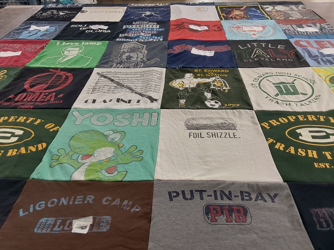 T-shirt quilt from st. edward high school by Dominic from MD