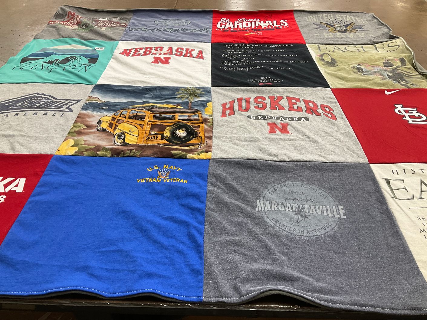 T-shirt quilt featuring st louis cardinals by Deanna from NC
