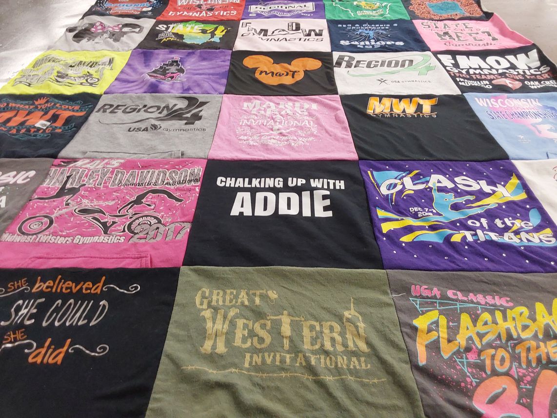 T-shirt quilt from university of georgia by GEDEAN from WI
