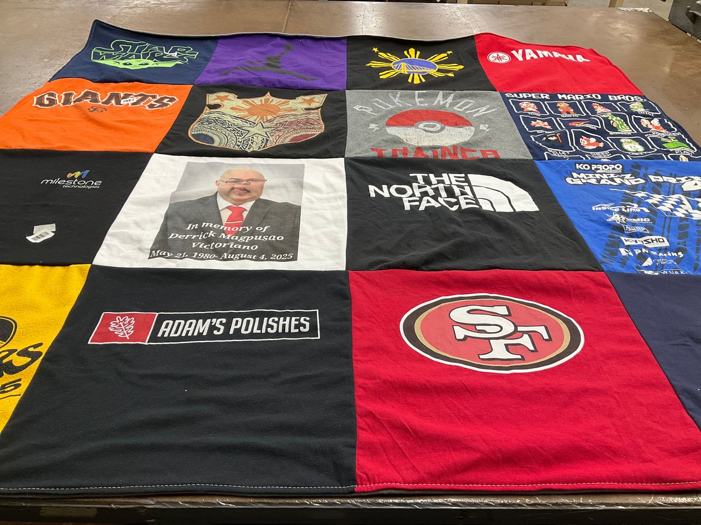 T-shirt quilt featuring san francisco 49ers by Ryan from CA