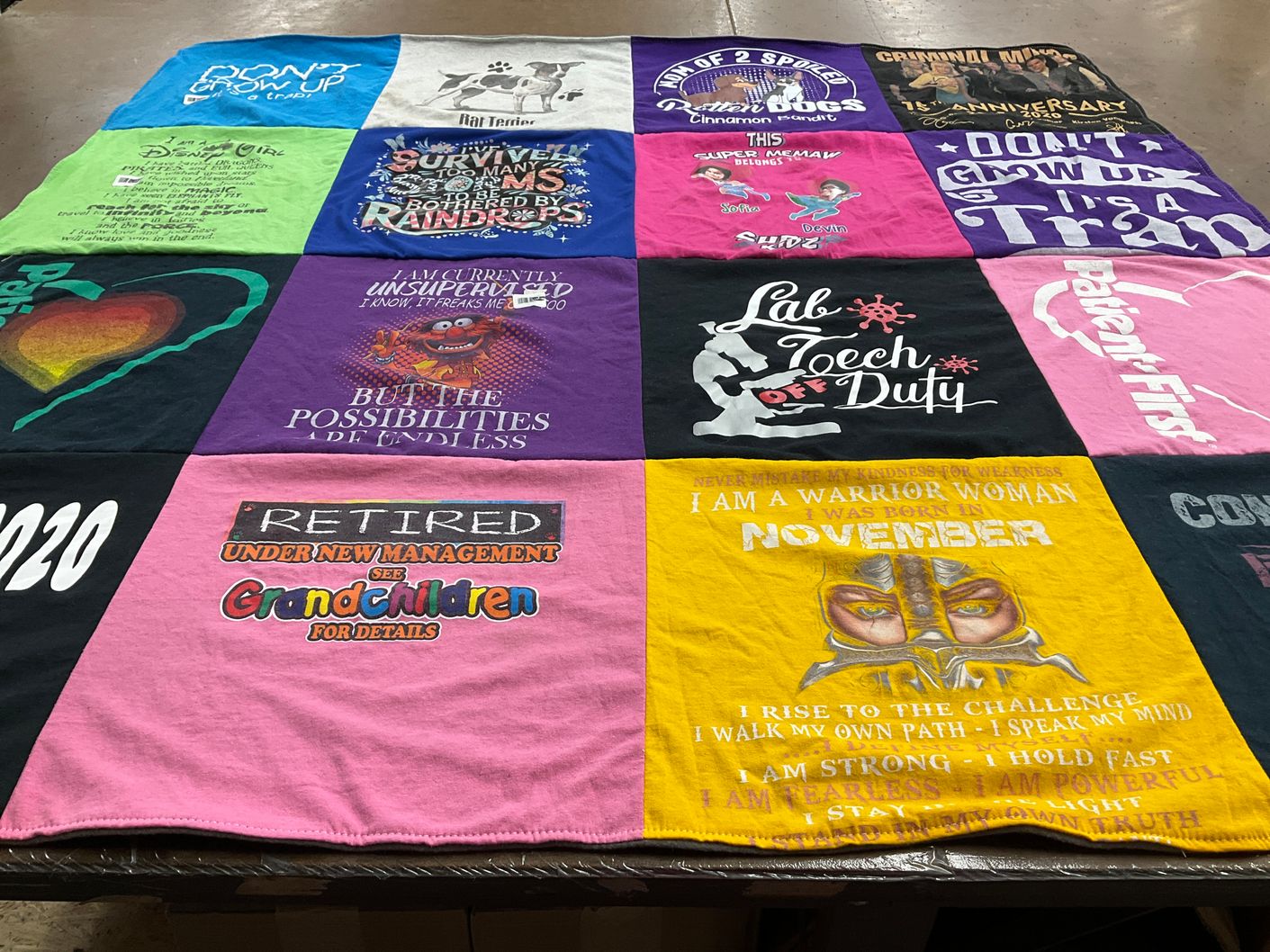 T-shirt quilt by Deborah from VA