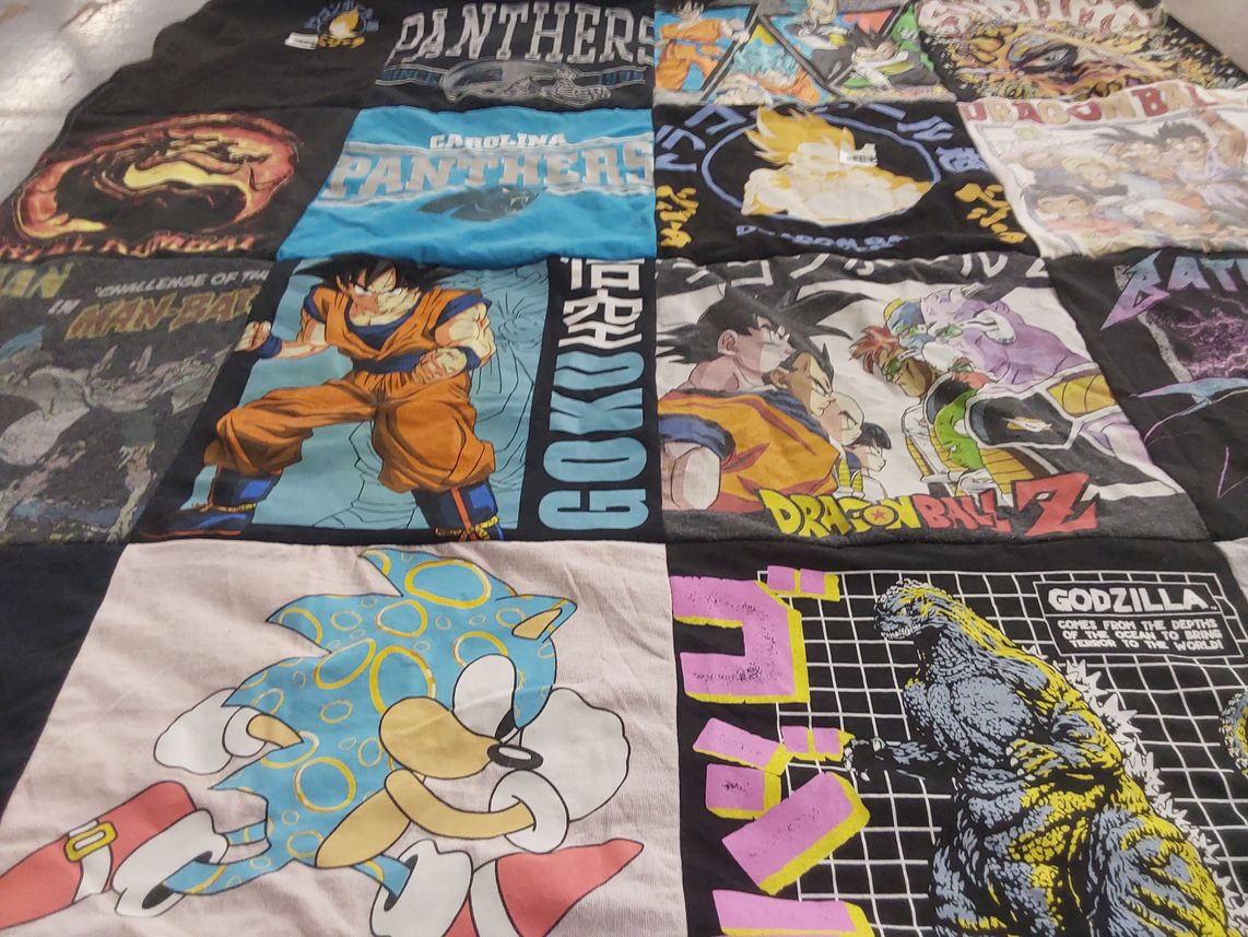 T-shirt quilt from carolina panthers by Cynthia from SC
