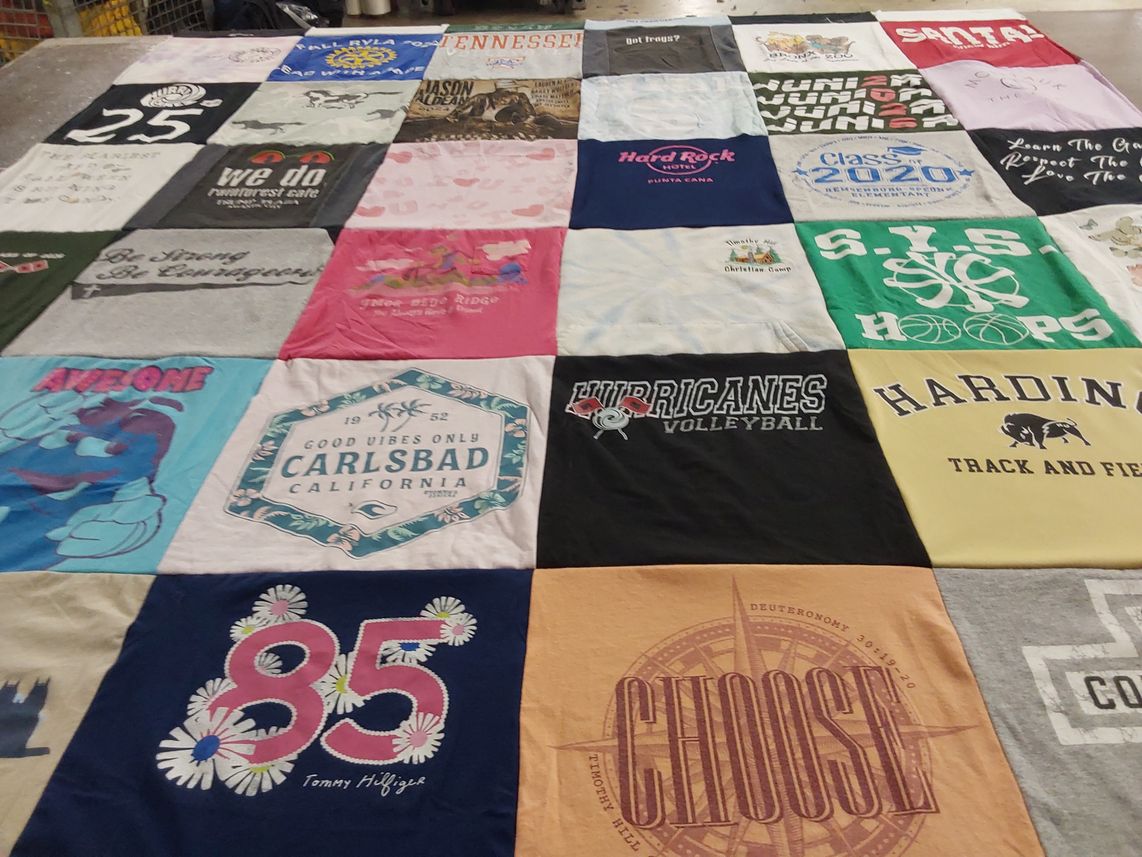 T-shirt quilt featuring hurricanes volleyball by Emily from NY