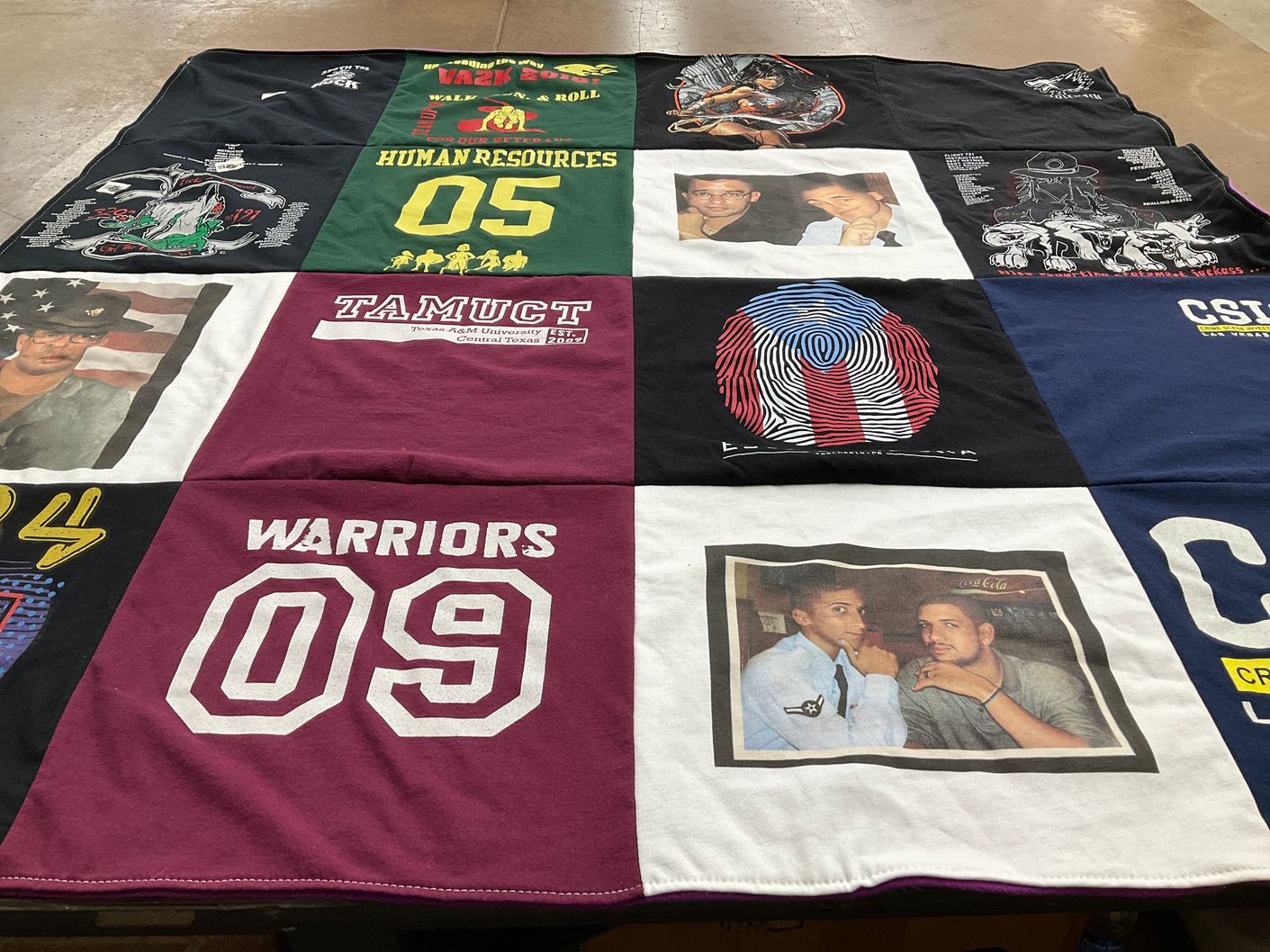 T-shirt quilt from texas a&m university central texas by Deliz from TX