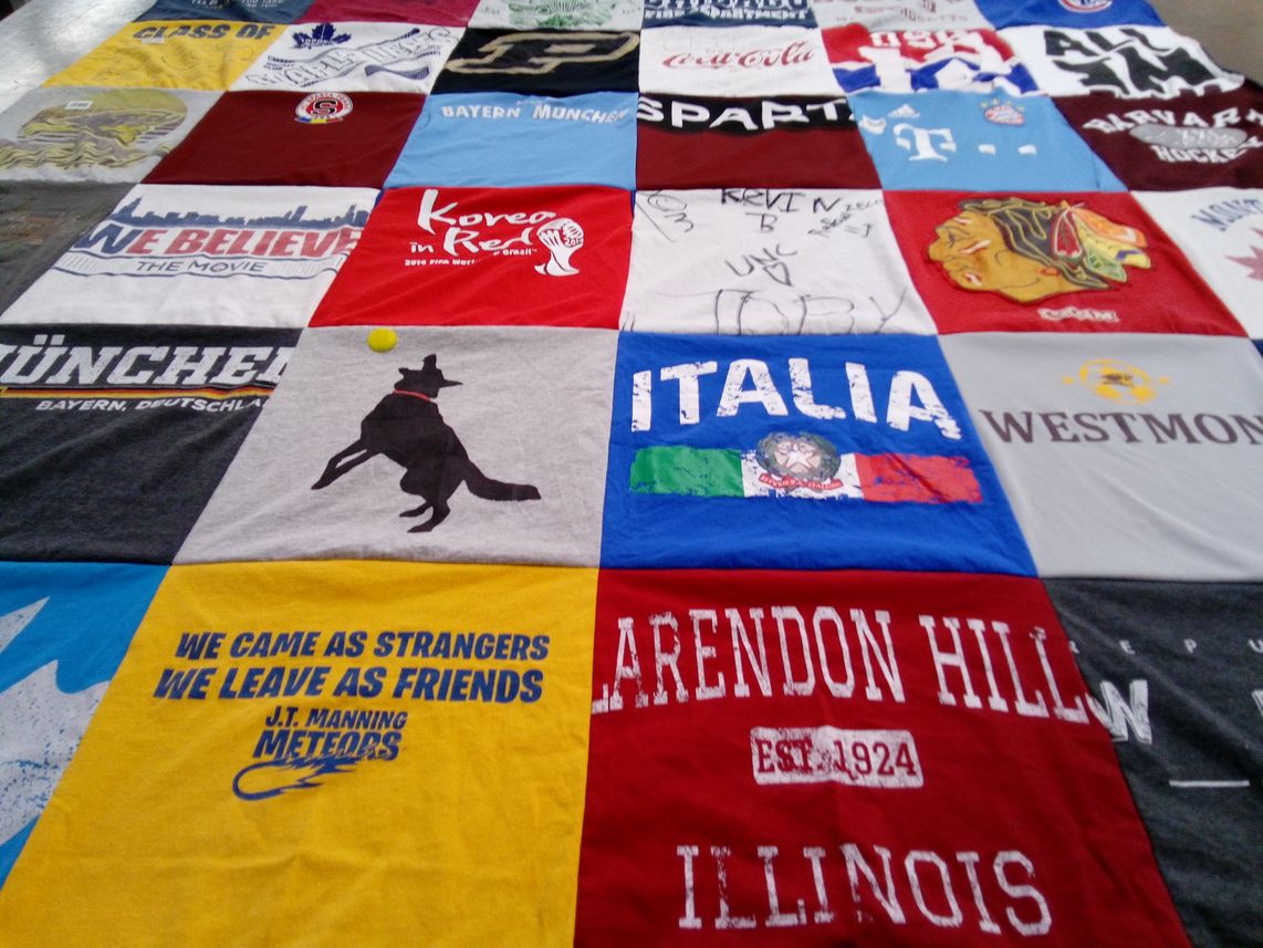 T-shirt quilt featuring bayern munich by Kathy from IL