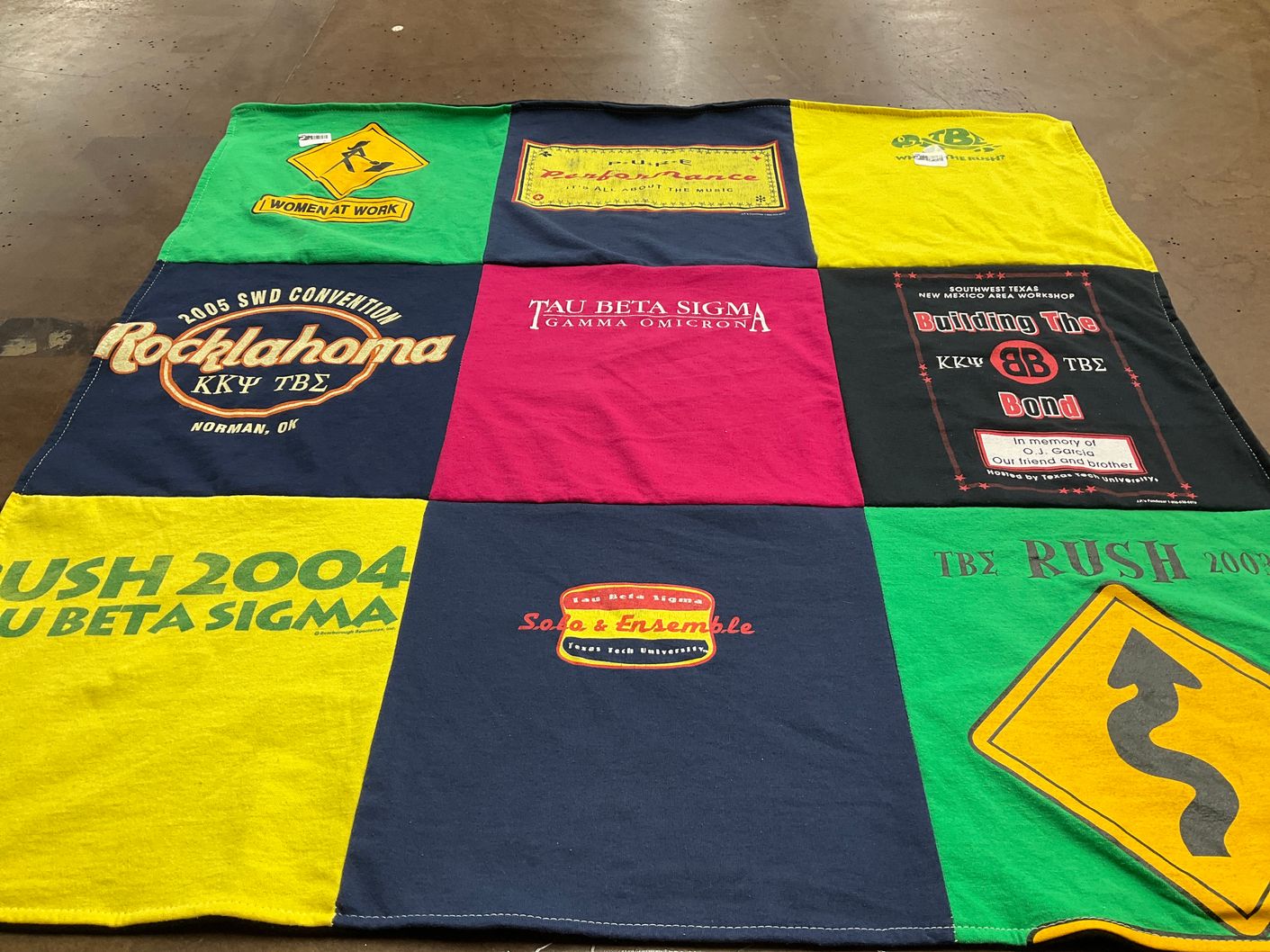 T-shirt quilt from texas tech university by Lisa from TX