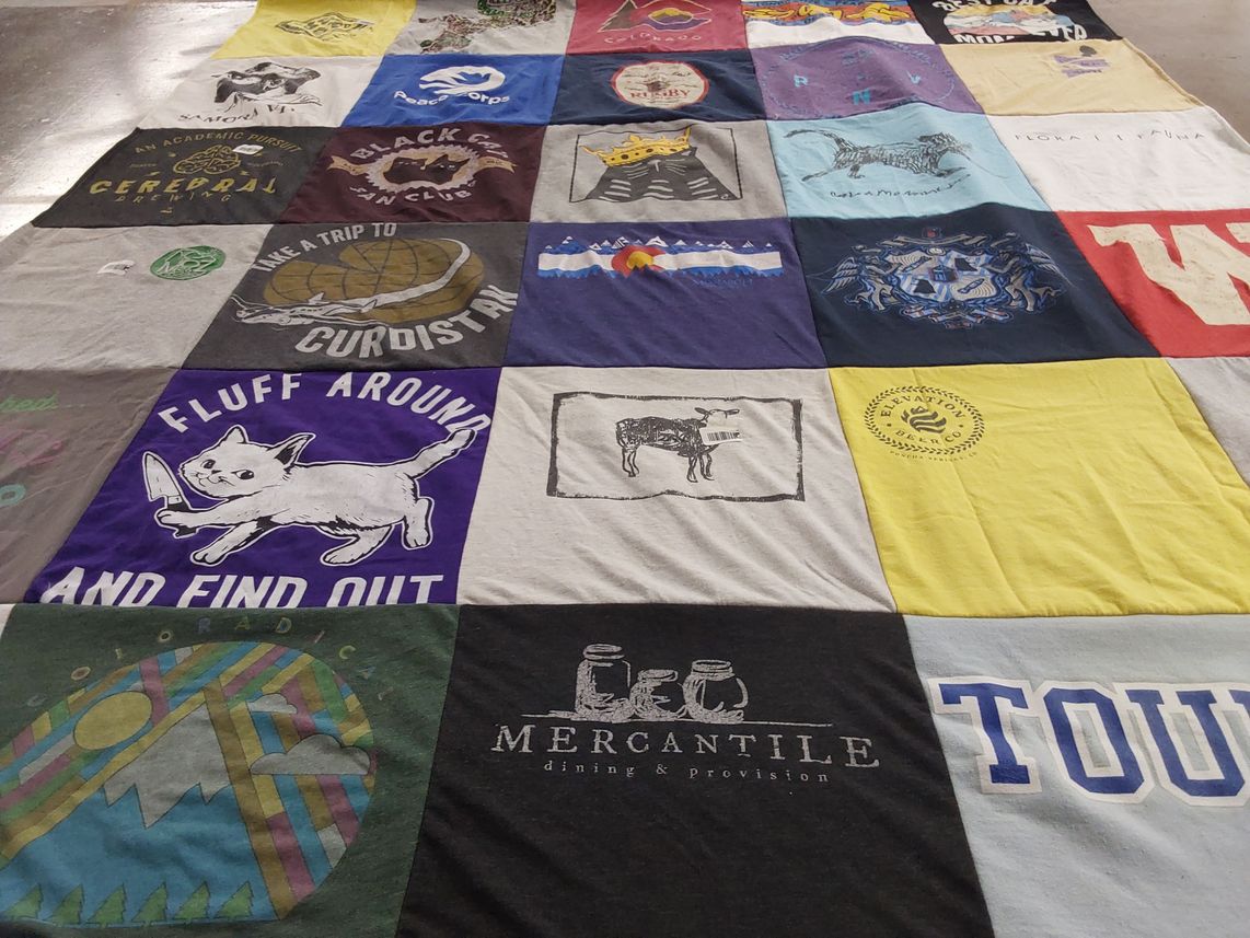 T-shirt quilt by Isabel from CA