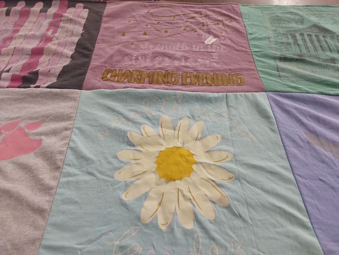 T-shirt quilt from meredith college by Paige from NC