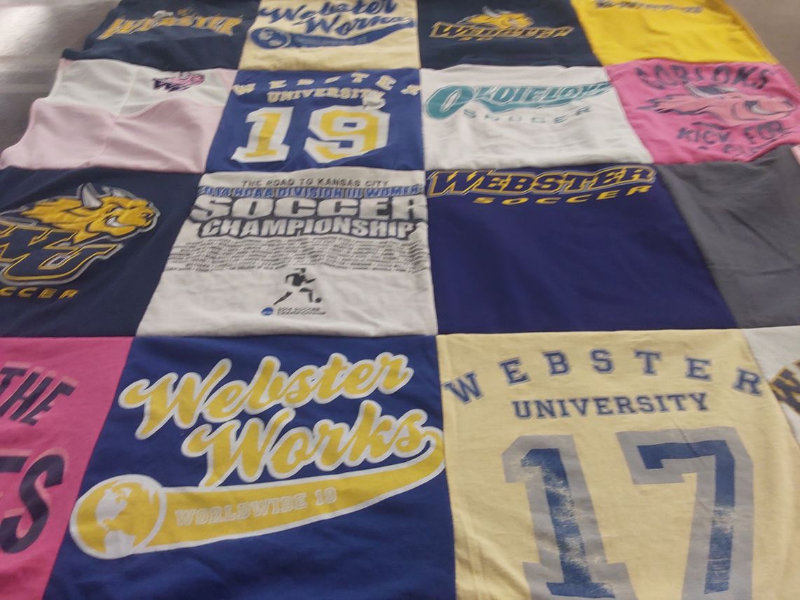 T-shirt quilt from webster university by Michelle from KY