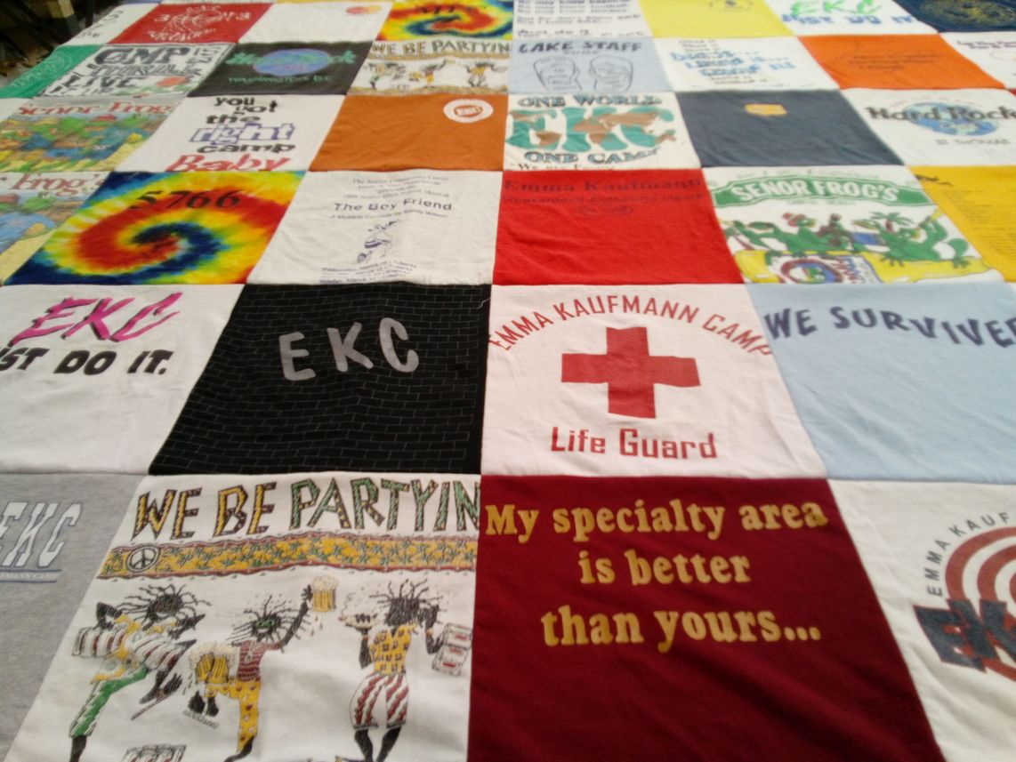 T-shirt quilt from eastern kentucky university by Charlene from CT