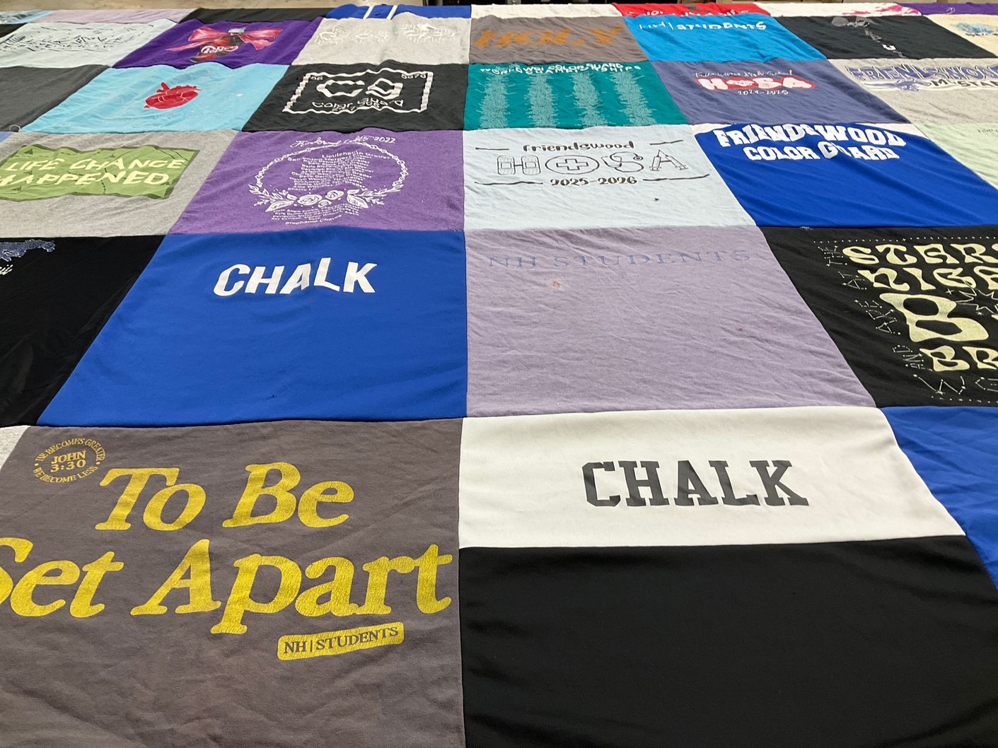 T-shirt quilt from friendwood high school by Denise from TX