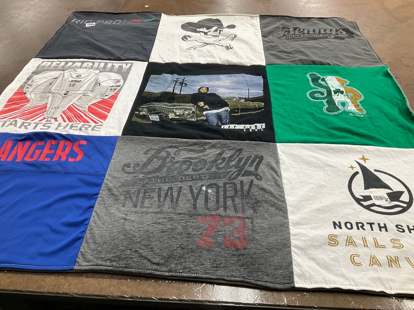 T-shirt quilt by Elizabeth from MA