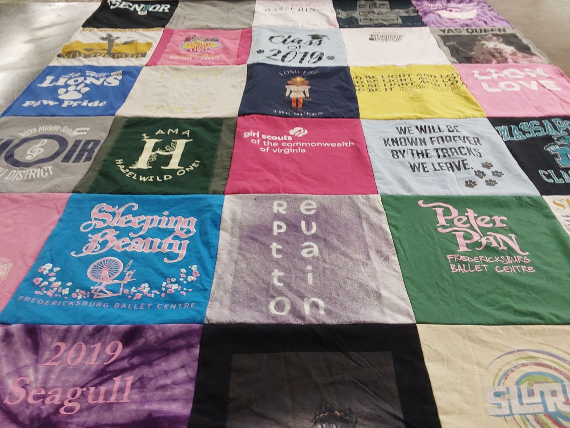 T-shirt quilt from fredericksburg ballet centre by Tamara from VA