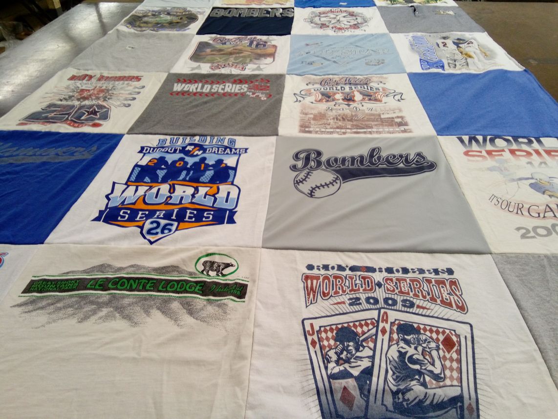 T-shirt quilt featuring boston red sox by Michelle from FL