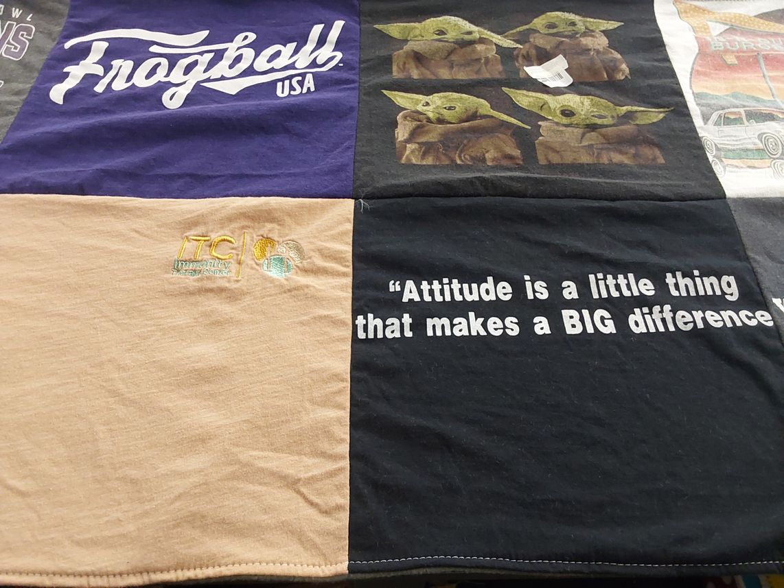 T-shirt quilt by Pilar from TX