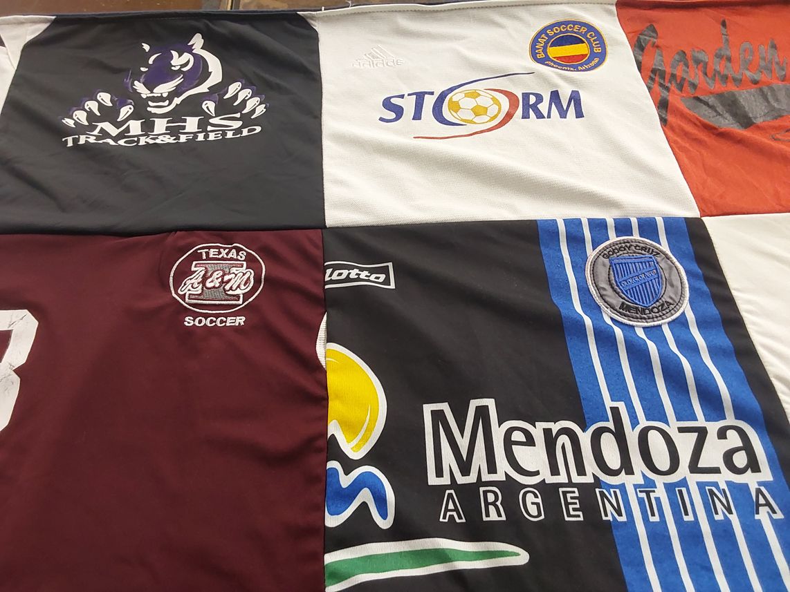 T-shirt quilt from texas a&m university by Sonja from AZ