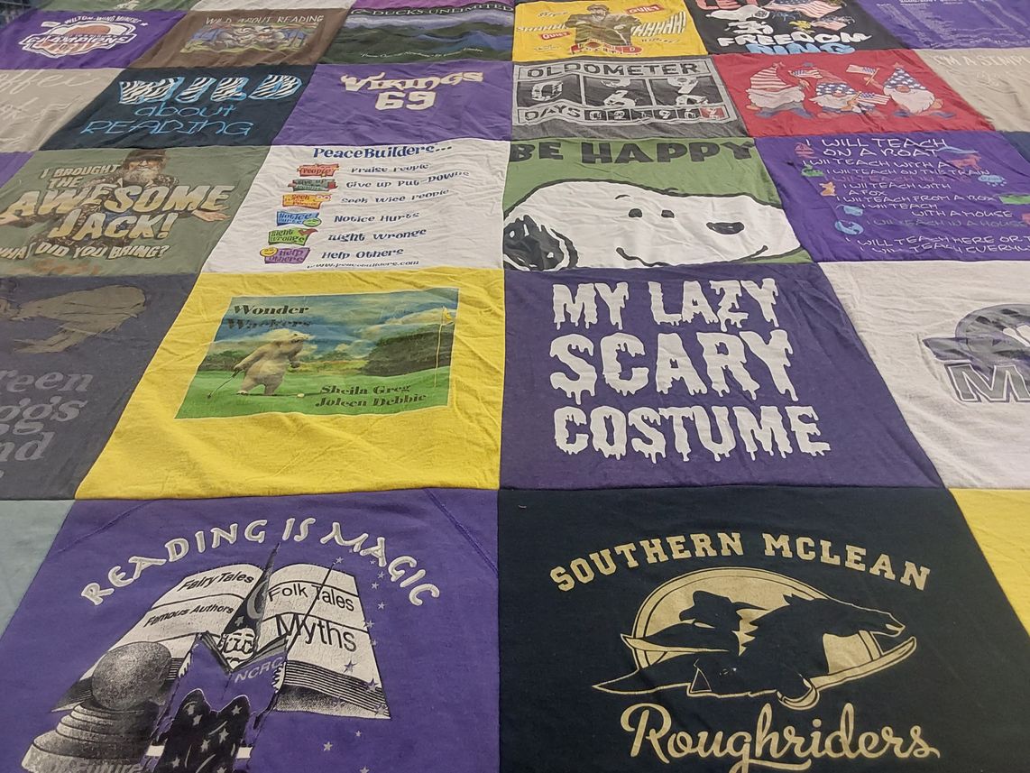 T-shirt quilt featuring southern mclean roughriders by Sheila from ND