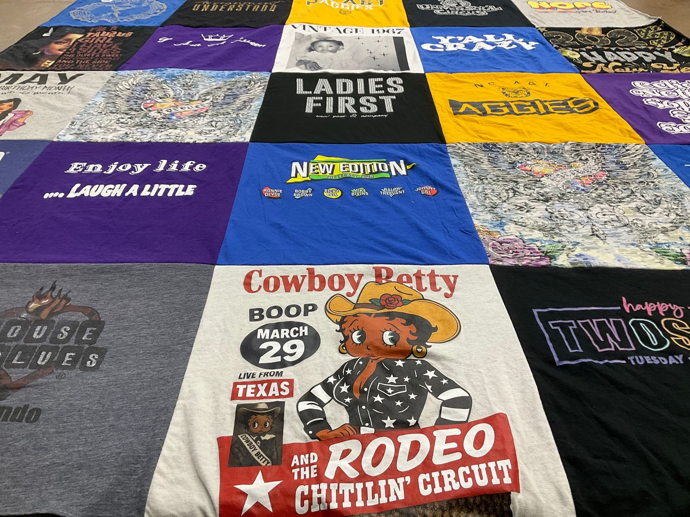 T-shirt quilt from north carolina agricultural and technical state university by ANGELA from NC
