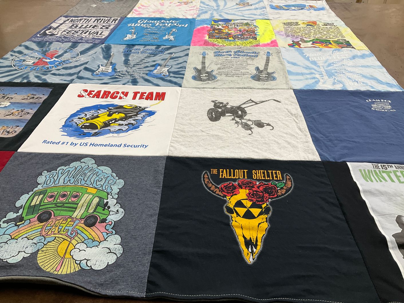 T-shirt quilt by Stuart from MA