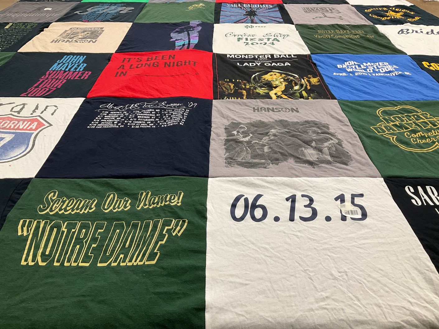 T-shirt quilt featuring fighting irish by Kyle from MI