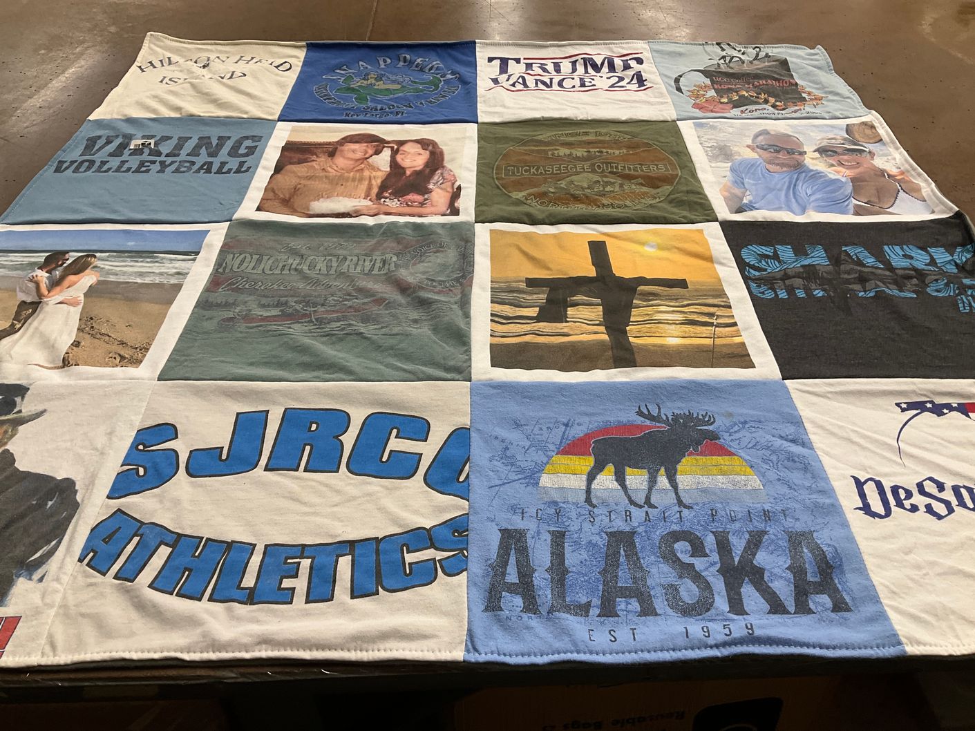 T-shirt quilt from sjrco high school by Christine from FL