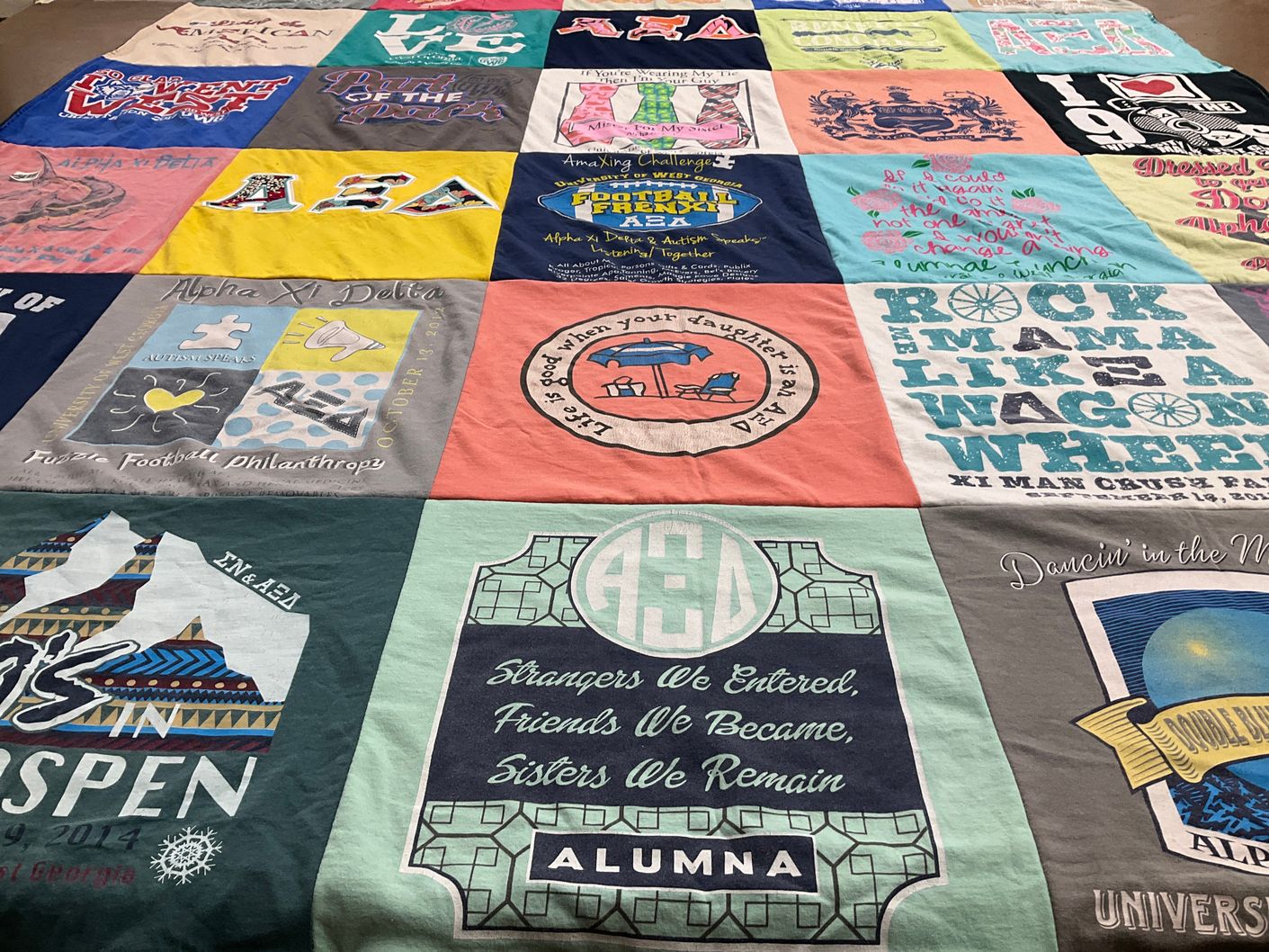 T-shirt quilt from university of georgia by Ali from GA