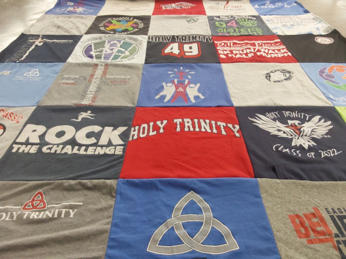 T-shirt quilt from holy trinity by Sherry from OH