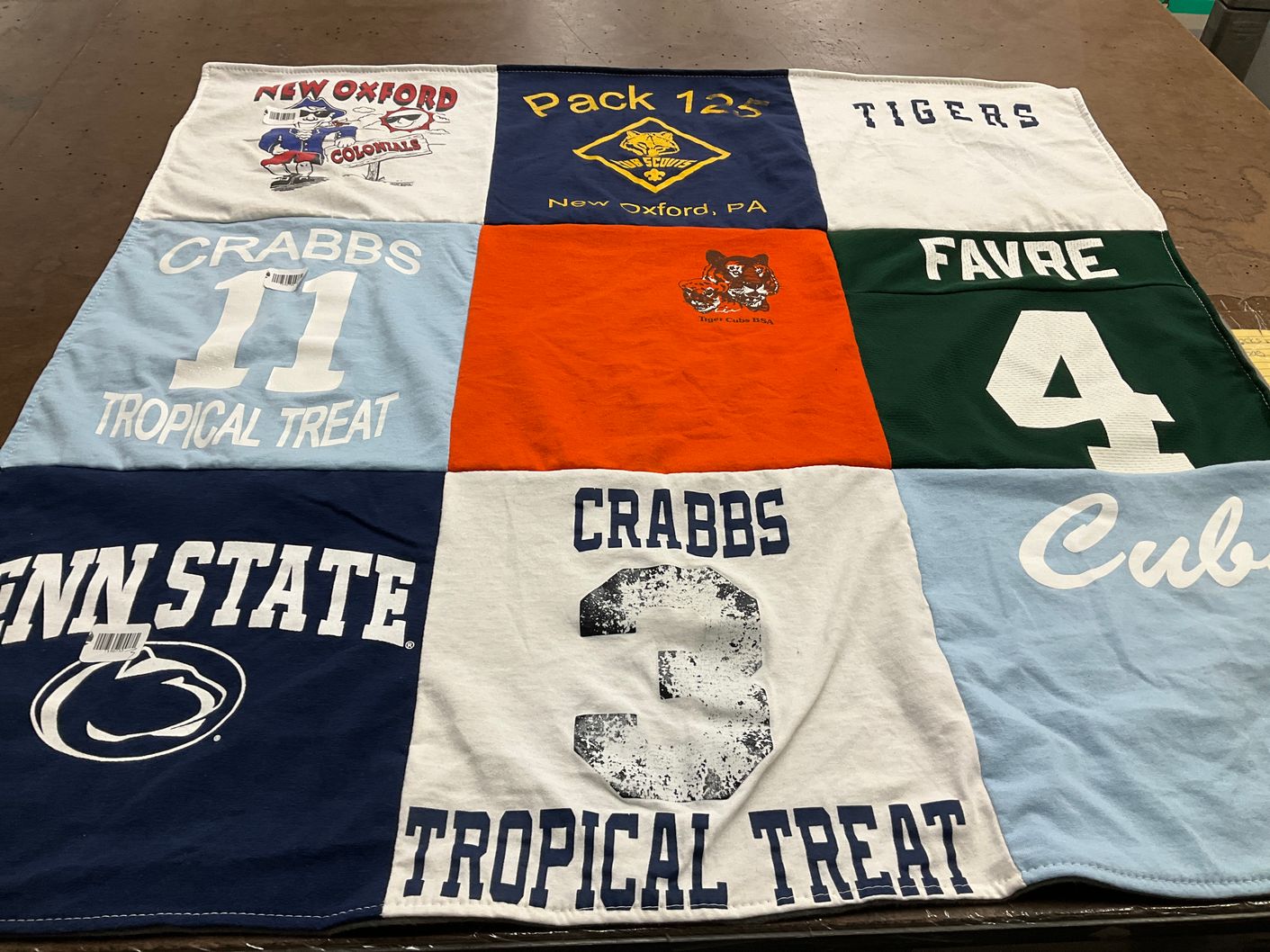 T-shirt quilt from penn state university by Diane from PA
